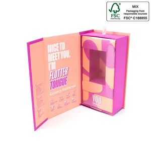 Boîte d'emballage cadeau en papier de luxe OEM en forme de livre avec logo personnalisé et magnétique pour produits érotiques pour adultes avec inserts en mousse EVA - Product Image 2