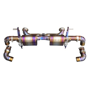 ระบบท่อไอเสียโรงงานสำหรับ Audi R8 V10 5.2L ปี 2020-2023 ทำจากไทเทเนียมอัลลอยด์ แบบ Catback พร้อมท่อเก็บเสียงและท่อไอเสีย - Product Image 1