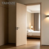 Porte en bois de qualité supérieure, surface en panneau de fibres de bambou, insonorisée pour chambre d'hôtel et bâtiment commercial