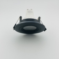 Downlight LED moderne 40W SMD Dimmable IP44 IP65 étanche Base ronde en aluminium noir et blanc LED Down Light pour hôtels