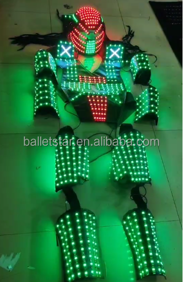 MOQ 1 PCS Night Club DJ Led Light Performance Costume Stage Show Event Traje De Robot LED Stilts Walker LED Light Robot