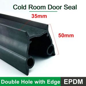 Soğuk oda sürgülü kapı için kenar kapı contaları kapı lastik sızdırmazlık contası ile çift delik oluşturan EPDM - Product Image 2