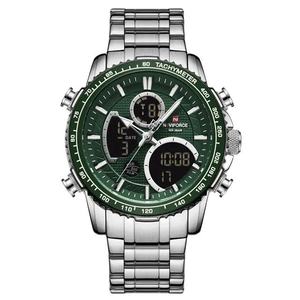 Watch Men NAVIFORCE NF9182 Brand Stainless Steel Band Waterproof Quartz Wristwatch Big Sports Chronograph <b>Clock</b> Watches - Product Image 1