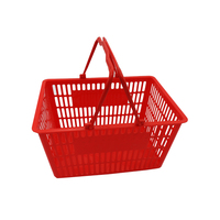Panier de courses en plastique à double poignée, écologique, pour supermarché, facile à transporter, modèle 2025 – Meilleures ventes