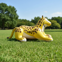 Modèles d'animaux gonflables léopard et animaux de dessin animé en PVC, certifiés CE, couleur et logo personnalisables pour usage universel