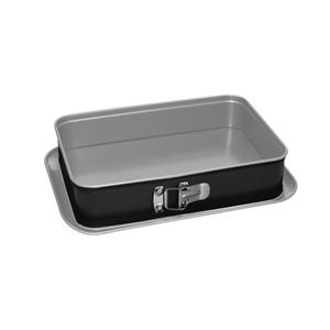 Moule à ressort rectangulaire en acier SILVER ELEGANCE LINE 28X19X7CM - Product Image 1