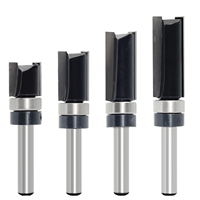 Ensemble de 4 fraises à rainurer pour défonceuse, fraises à rainurer pour défonceuse CNC, outils pour le bois, fraises à rainurer pour défonceuse, fraisage pour le rainurage