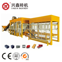 Eco pavé interlock Brique faisant des machines usine QT12-15 ciment béton argile boue cendres volantes bloc ligne de production