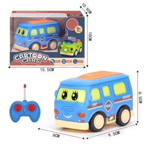 Dwi phim hoạt hình dễ thương xe buýt trường học mini RC Xe đồ chơi hồng ngoại 27Hz Mô hình xe đồ chơi cho trẻ em đáng yêu điều khiển từ xa đua Xe Quà Tặng xe - Product Image 6