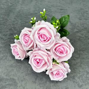 Fleurs artificielles décoratives en forme de rose pour mariage, Noël, remise de diplôme, Halloween, Nouvel An, Pâques - Product Image 2