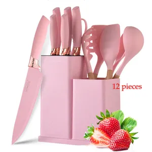 12 piezas de accesorios de cocina de silicona utensilios de cocina juego de utensilios de cocina de silicona
