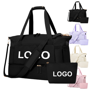0717 Custom Logo Travel Duffle <b>Bag</b> Polyester Waterproof Gym with Usb Charging Large Capacity Tote - Product Image 4