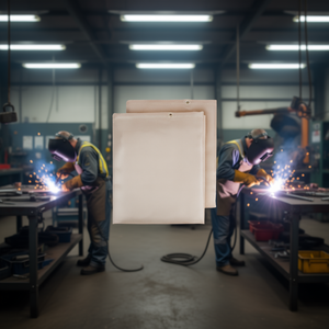 Tela de Fibra de Vidrio de 4 Pies x 6 Pies, Tratada Térmicamente, Ignífuga, con Ojales Metálicos para Protección en Soldadura - Product Image 2