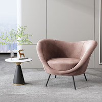 Fauteuil simple en métal de style nordique, chaise de loisirs et d'appoint créative pour appartement, chambre et balcon