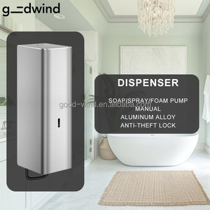 Alüminyum alaşım 1 litre duvara monte manuel sıvı sabunluk - Product Image 2