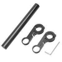 3 Farben 20CM Aluminiumlegierung Aquina RK-B88 AMOLED Display Fahrradlenker-Verlängerung Mountainbike Frontlicht-Halterung Lampe