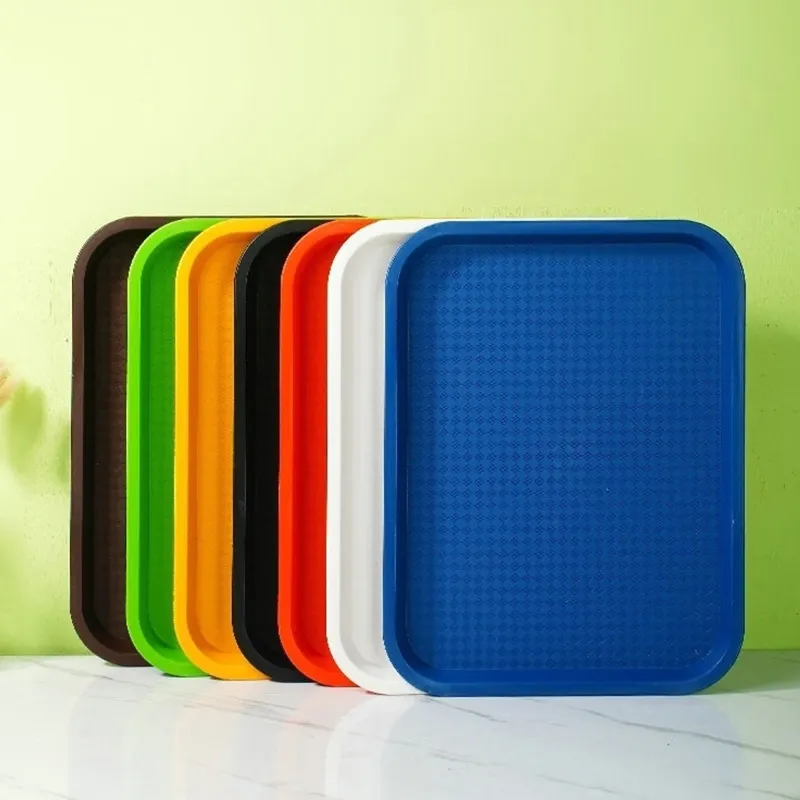 Commercial Plastic Fast Food Tray Rectangular