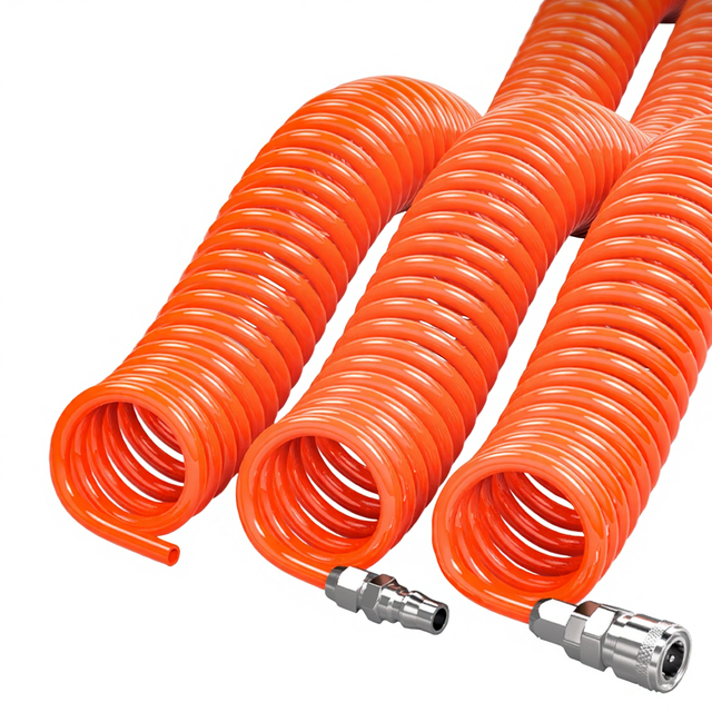 Wynns Tools Spring Air Compressor Hose High Pressure Retractable Pneumatic Spiral Air Pump Pipe Connector EVA+PE Material Model