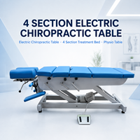 Table de chiropratique électrique à commande au pied, 4 sections, best-seller, pour les cliniques de physiothérapie