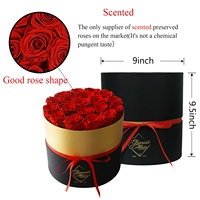 Rose éternelle en or, fleurs préservées, coffret cadeau, décoration de mariage, rose infinie, fleur éternelle, best-seller