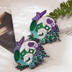 Pin <span class=keywords><strong>de</strong></span> solapa floral esmaltado LGC personalizado con diseño <span class=keywords><strong>de</strong></span> flor <span class=keywords><strong>de</strong></span> aciano <span class=keywords><strong>de</strong></span> <span class=keywords><strong>California</strong></span>, chapado en oro, para mochilas y accesorios <span class=keywords><strong>de</strong></span> ropa - Product Image 5