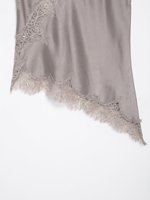 TAOP&ZA Nouvelle Collection Printemps 2026 : Haut sans manches élégant et stylé à ourlet asymétrique et bordure en dentelle (5919105)