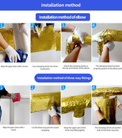 Lámina de Aislamiento Acústico Multiusos de Butilo, Material de Amortiguación de Sonido para Paredes, Pisos y Tuberías, Aislamiento Acústico, Alfombra Impermeable