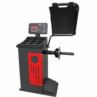 Équilibreuse de roues d'usine Yingkou certifiée CE 110V/220V, poids max. de roue 65 kg pour voitures et motos
