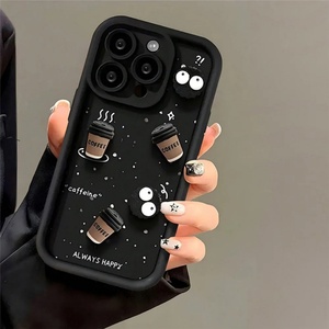 เคสโทรศัพท์ซิลิโคนแบบนิ่มสำหรับ iPhone 15เคสลายการ์ตูนกาแฟน่ารักสำหรับ iPhone 13 PRO MAX 14 12 11 XS XR XS MAX - Product Image 4