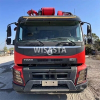 Chine Ingénierie de construction d'occasion Putzmeister Cifa Sany 66m 67m 68m Camion pompe à béton monté sur camion Prix de vente