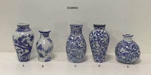 Jarrones de cerámica grandes chinos, bonitos - Product Image 6