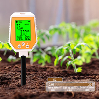 6 en 1 sol PH/EC/lumière du soleil/humidité de l'air/humidité/température testeur sol PH EC mètre pour jardin et verger