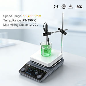 Plaque chauffante pour équipement de laboratoire à grand écran LACHOI avec agitateur magnétique industriel à contrôle numérique de la température - Product Image 1