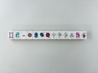 Entrepôt américain, livraison en 3-5 jours |   Ensemble de Mahjong américain de luxe à 4 couches gravé, 160 tuiles magenta, tapis Paon, règles NMJL
