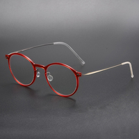 Lunettes de vue de qualité supérieure, ultra-légères, pour myopes, vente en gros, lunettes de créateur unisexes, verres en PC, montures en titane