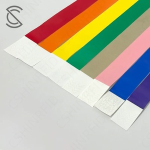 Dùng một lần tổng hợp giấy wristbands rắn màu chống hàng giả không thấm nước không phai chip kích hoạt 13.56MHz kiểm soát truy cập - Product Image 3