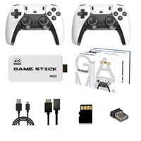 Konsol Game Genggam M15 Dual Player, Gamepad Retro, Pengontrol Nirkabel 2.4G, Ukuran Mini Saku, Output 4K HD, 40000+ Game