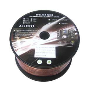 Spool of High Quality Transparent PVC Speaker Wire for Audio to Amplifier, Surround Sound <b>System</b>, TV Home and Car <b>Stereo</b> W-5102 - Product Image 2