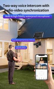 V380 360 градусов 9 Мп уличная 3-экранная камера с Wi-Fi и PTZ-камерой - Product Image 3