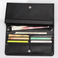 Lancoda Dompet Foto Kulit PU Wanita, Dompet Sublimasi Kosong dengan Pegangan
