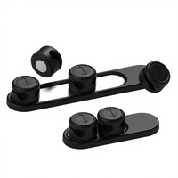 Kit Pengatur dan Penyangga Kabel Magnetik Kuat untuk Meja, Mobil, Kantor, Klip Manajemen Kabel yang Dapat Digunakan Kembali untuk Penyimpanan Pengisi Daya iPhone