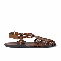 Chaussures pour femmes, nouveaux modèles, sandales plates d'été pour femmes, sandales en cuir pour femmes
