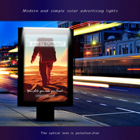 Projecteur solaire projecteur LED enseigne publicitaire extérieure applique murale panneaux d'affichage de défense aérienne d'intersection d'autoroute extérieure