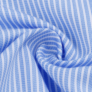 <span class=keywords><strong>Camicia</strong></span> Bianca da <span class=keywords><strong>Uomo</strong></span> OEM Personalizzata in Fibra di Bambù a Righe, <span class=keywords><strong>Camicia</strong></span> Formale da Lavoro a Maniche Lunghe Senza Stiratura - Product Image 6