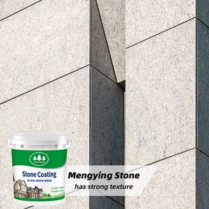 Peinture murale extérieure en spray à base d'acrylique blanc imitant la pierre - Product Image 1