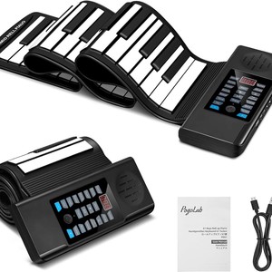คีย์บอร์ดซิลิโคนแบบม้วนได้ 88 คีย์ พร้อมพอร์ต USB และช่องเสียบหูฟัง สำหรับเครื่องดนตรี - Product Image 5