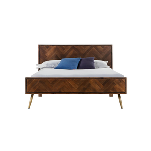 Bergen คอลเลกชันเตียงไม้เนื้อแข็งการออกแบบที่ทันสมัยเฟอร์นิเจอร์ห้องนอนทำในเวียดนาม Melaleuca/โอ๊ค/ไม้สน - Product Image 1