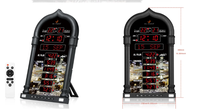 Grande Horloge Murale Numérique Azan Islamique 4008 Noire – Cadeau Ramadan pour Prière à la Mosquée
