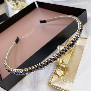 Anillo <span class=keywords><strong>de</strong></span> acero para el pelo <span class=keywords><strong>de</strong></span> Corea del Sur, Aro para el pelo <span class=keywords><strong>de</strong></span> <span class=keywords><strong>cristal</strong></span> completo, con temperamento contraído, presión fina - Product Image 5