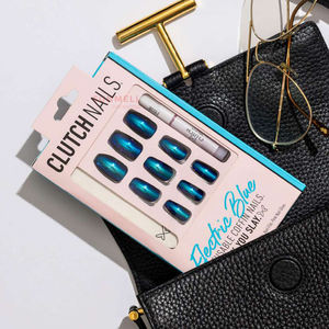 Cajas de embalaje de uñas portátiles de cartón de ventana nueva <span class=keywords><strong>para</strong></span> prensa en uñas papel especial plegable estampado en caliente impreso - Product Image 2